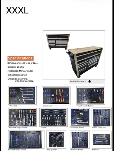 Carrello porta attrezzi xxxl - attrezzi,